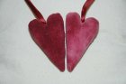 Herz aus weichem Babycord - bourdeux