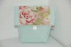 Kosmetiktasche Punkte Blumen