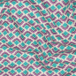 Preview: Popeleine - Fein gewebte Baumwolle - Retro lila/mint