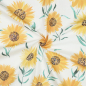 Preview: Popeleine - Fein gewebte Baumwolle - Digitaldruck - Sonnenblumen