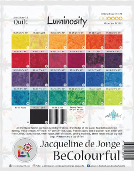 Preview: Luminosity - BeColourful / Anleitung Paper Piecing
