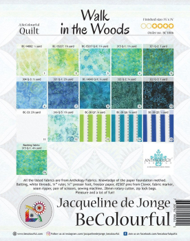 Preview: Walk in the Woods - BeColourful / Anleitung Paper Piecing