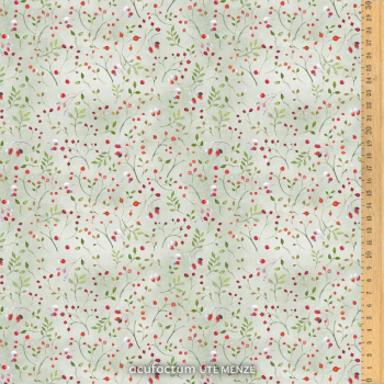 Acufactum Baumwollstoff Mini Winterbeeren – Sophia Drescher