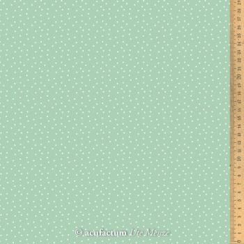 acufactum  - Druckstoff - Tupfen - mint-weiß