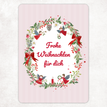 acufactum - Kerstin Heß - Postkarte - Weihnachtskranz