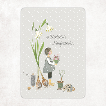 acufactum - Kerstin Heß - Postkarte - Allerliebste Nähfreundin