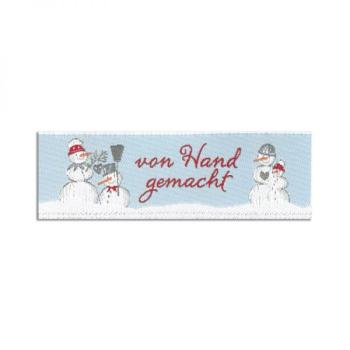 Webetikett "Schneemänner" - Kerstin Heß