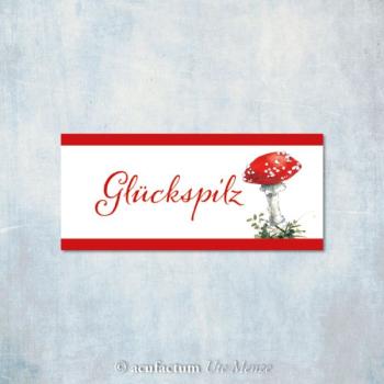 Webetikett "Glückspilz" - Daniela Drescher