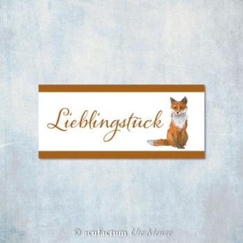 Webetikett "Lieblingsstück - Fuchs" - Daniela Drescher