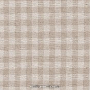 acufactum  - Baumwoll Webstoff - Karo Natur