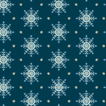 Edyta Sitar - Blue Escape - Crystal Uniform - Fat Quarter