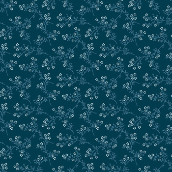 Edyta Sitar - Blue Escape - Spring Bouquet Denim - Fat Quarter