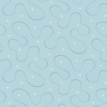 Edyta Sitar - Blue Escape - Ribbon Bleu - Fat Quarter