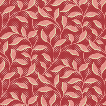 Edyta Sitar - Strawberries and Cream - Morning Glory - Scarlet - Fat Quarter