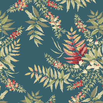 Edyta Sitar - The Seamstress - Fern - Indigo - Fat Quarter