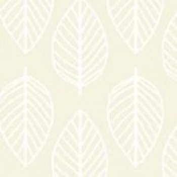 Essentials - Leaf White on Light Cream