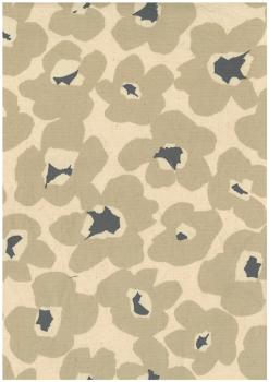 Kokka - Canvas - Flowers - Ecru