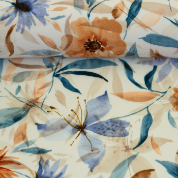 Viskose - Julia - Blumen natur