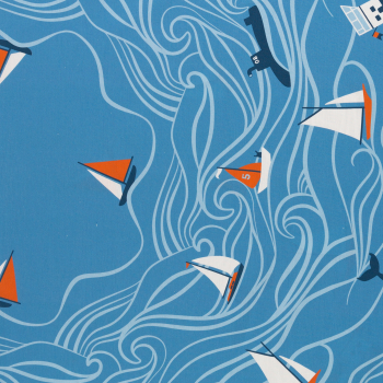 Preview: Round about by Käselotti - Schiffe - Panel 140x140 cm