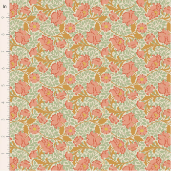 Tilda - Songbird - Floral - Coral