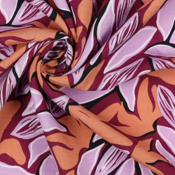 Viskose - Leaves - Purple