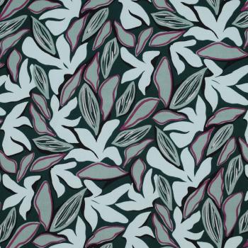 Viskose - Leaves - Dark Green