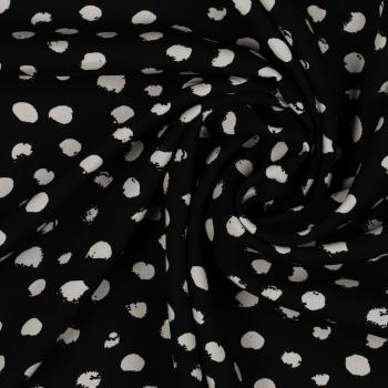 Viskose - Dots - Black&White