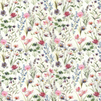 Westfalenstoffe - Digitaldruck - Florenz - rosa Blumentraum