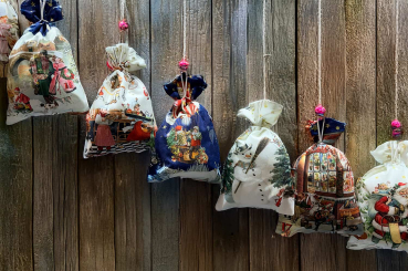 Preview: Westfalenstoffe - Digitaldruck - DIY Adventskalender mit Kordel