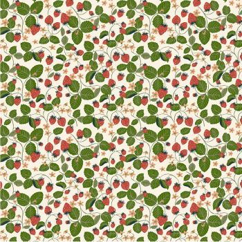 Windham Fabrics - Under the Canopy - Strawberry Fields Ivory - Organic