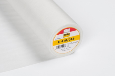 Bügeleinlage H410 - weiß - zum Aufbügeln - 90cm breit