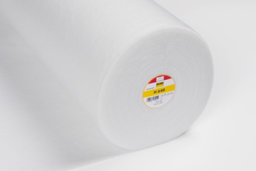 H640 Vlieseline weiß - aufbügelbar - 90cm breit