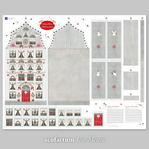 acufactum  - Druckstoff - Kerstin Heß - Weihnachtshaus