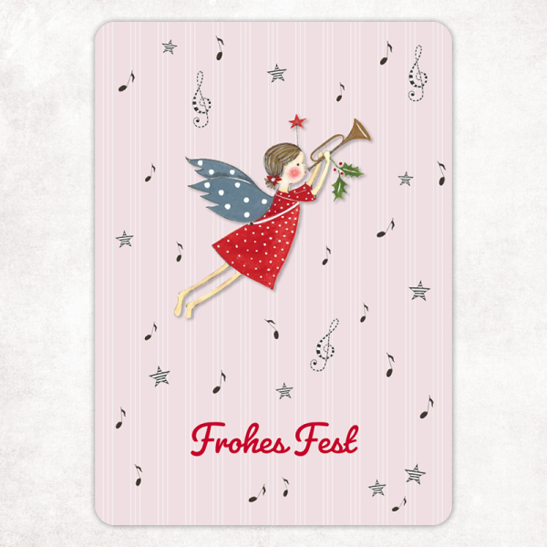 acufactum - Kerstin Heß - Postkarte - Weihnachtsengel