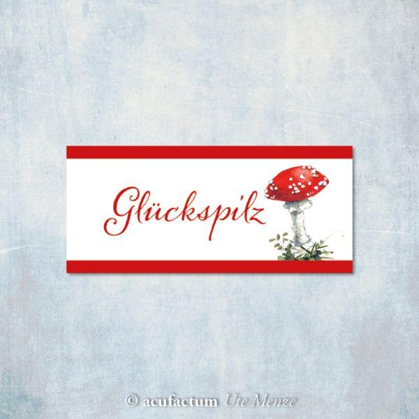 Webetikett "Glückspilz" - Daniela Drescher