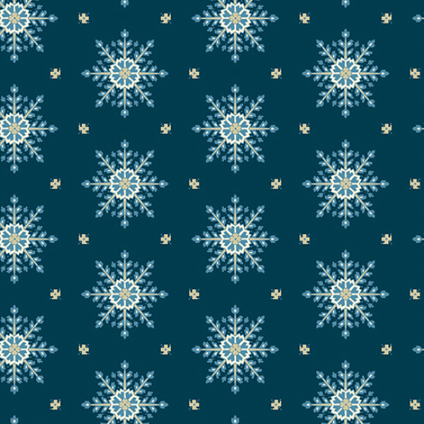 Edyta Sitar - Blue Escape - Crystal Uniform - Fat Quarter