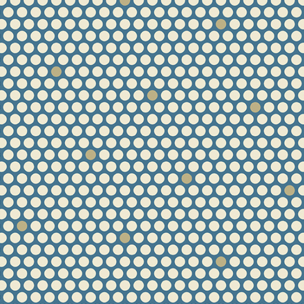 Edyta Sitar - Blue Escape - Snowshoe Polka - Fat Quarter
