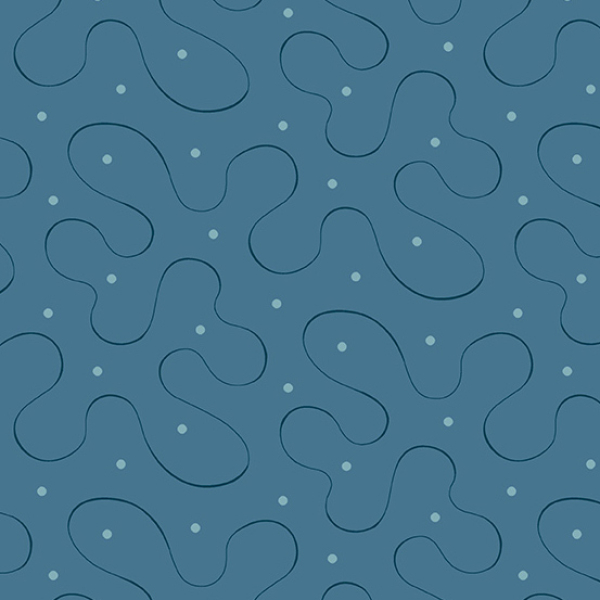 Edyta Sitar - Blue Escape - Ribbon Adriatic - Fat Quarter