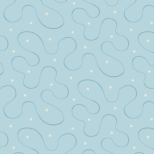 Edyta Sitar - Blue Escape - Ribbon Bleu - Fat Quarter