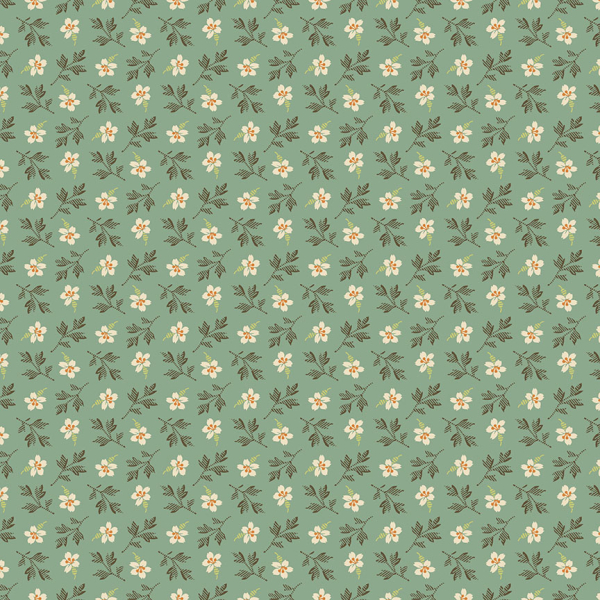 Edyta Sitar - Lady Tulip - Petit Bloom Spanish Moss - Fat Quarter