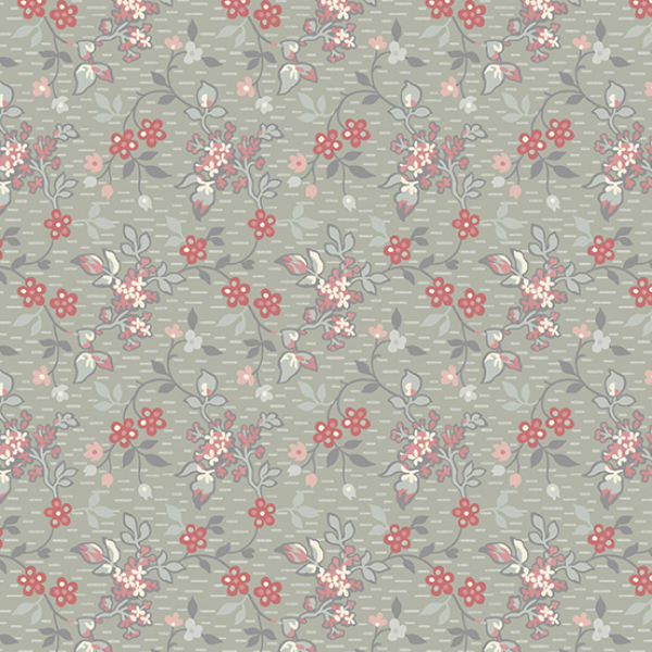 Edyta Sitar - Moonstone - Jasmine - Pewter - Fat Quarter
