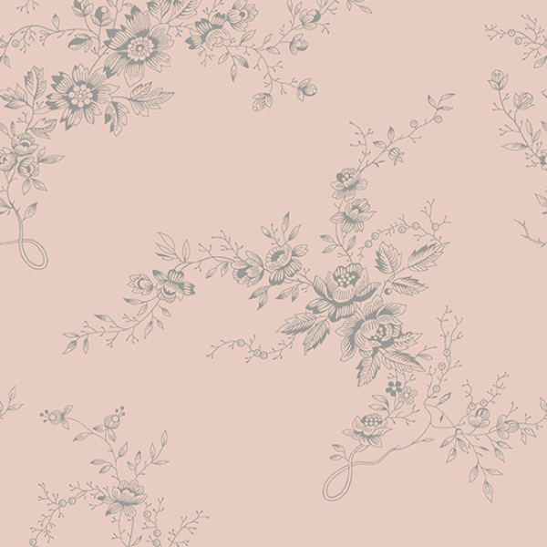 Edyta Sitar - Moonstone - Bells of Ireland - Powder Pink - Fat Quarter