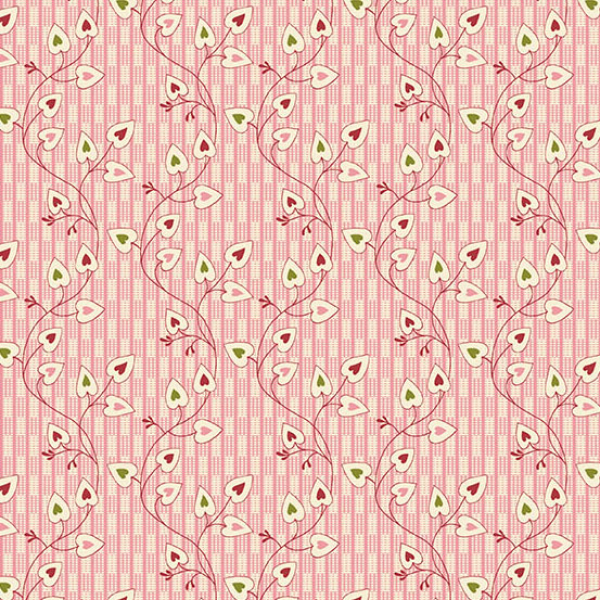 Edyta Sitar - Noel - Sweetheart - Flocked - Fat Quarter
