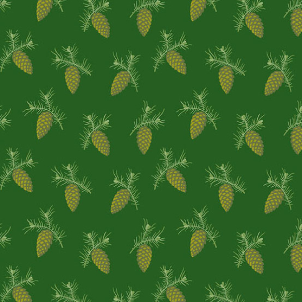 Edyta Sitar - Noel - Sweet Pine - Spruce - Fat Quarter