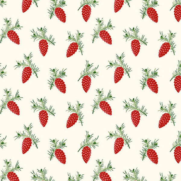 Edyta Sitar - Noel - Sweet Pine - Merry - Fat Quarter