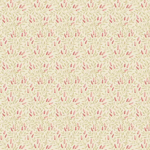 Edyta Sitar - Strawberries and Cream -  Reed - Cream - Fat Quarter
