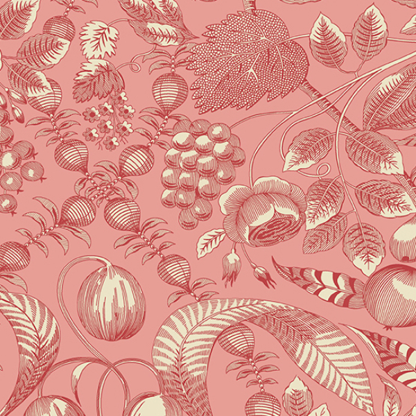 Edyta Sitar - Strawberries and Cream - Valley - Blossom - Fat Quarter