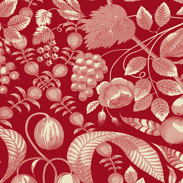 Edyta Sitar - Strawberries and Cream - Valley - Candy - Fat Quarter