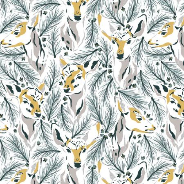 Magic of Yosemite - Morning Deer - Silver Grey Metallic