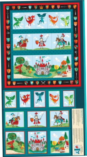 Dragon Heart Pocket - Panel 60x112 cm
